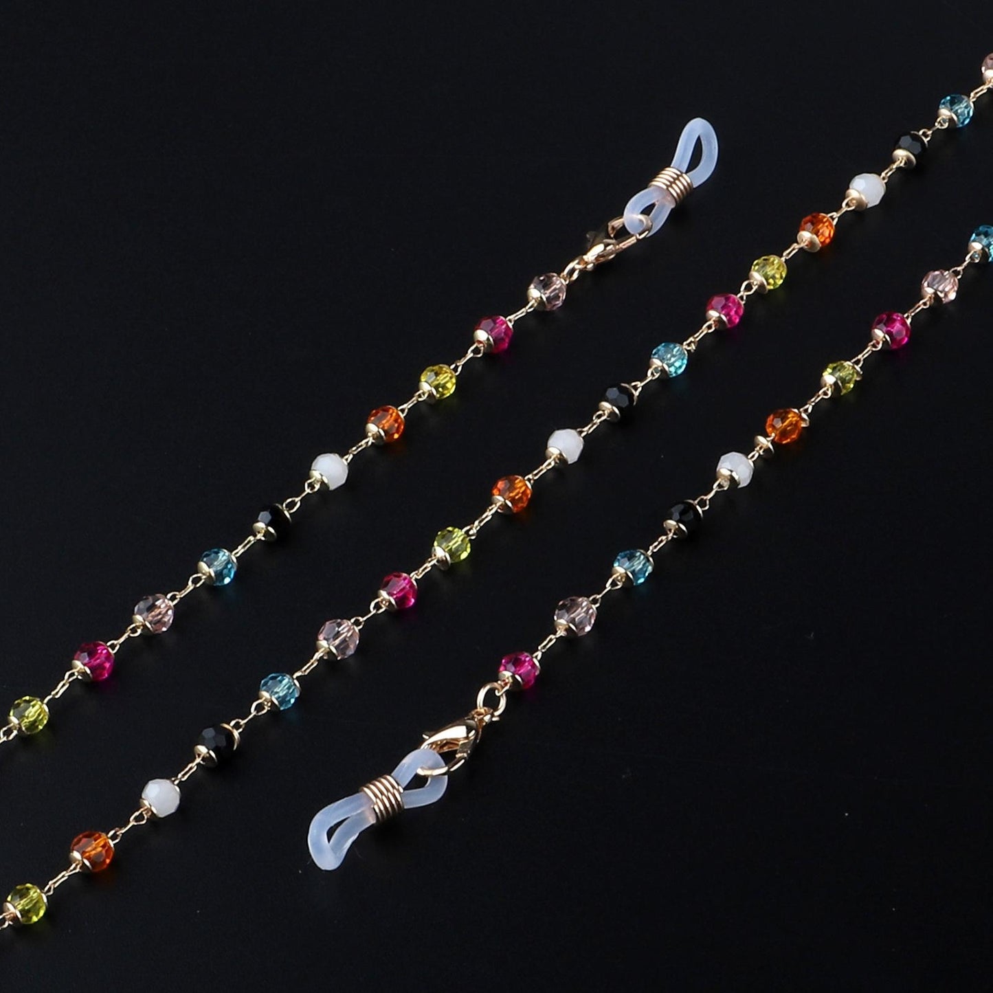 Colorful Crystal Handmade Glasses Chain Anti-Lost Eyewear Accessory