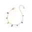 Gold Plated 18k Titanium Steel Rainbow Necklace and Bracelet Set