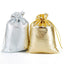 Gold Silver Drawstring Jewelry Gift Pouch