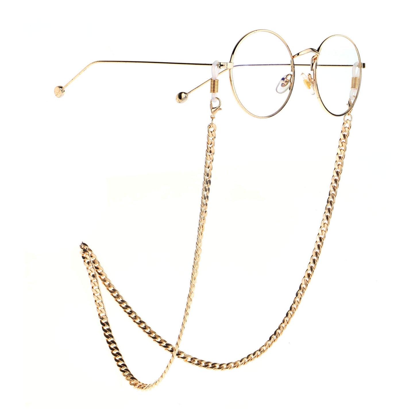 Gold Stainless Steel Non-Slip Sunglasses Chain Glasses Strap