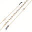 Golden Thick Stainless Steel Sunglasses Chain - Color Retention True Gold Plated Glasses Rope
