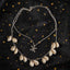 Gothic Bohemian Shell Skull Double Layer Pendant Necklace for Women