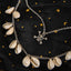 Gothic Bohemian Shell Skull Double Layer Pendant Necklace for Women