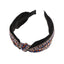 Ethnic Retro Plaid Knotted Fabric Headband Hairpin