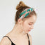 Leopard Print Knotted Rabbit Ears Wide Headband for Women