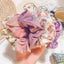 Floral Retro Lattice Hair Ring Rubber Band Head Rope