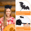 Halloween Bat & Rose Festival Headband - Gothic Cosplay Floral Accessory