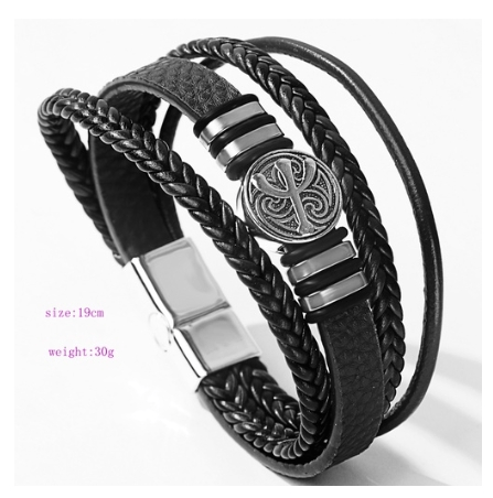 Handmade Romantic Life Tree Multi-Layer Braided Leather Unisex Wristband Bracelet