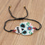 Handmade Colorful Skull Beaded Halloween Bracelets