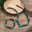 Hawaiian Bohemian Alloy Stone Beaded Unisex Necklace and Bracelet Set