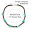 Hawaiian Bohemian Alloy Stone Beaded Unisex Necklace and Bracelet Set