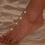 Hawaiian Style Geometric Beaded Anklet Set with Glow-in-the-Dark Beads