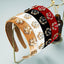 Heming Baroque Crystal Edelweiss Flannel Headband Fashion Korean Style Hair Accessories