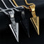 Hip-Hop Triangle Arrowhead Titanium Steel Men's Pendant Necklace