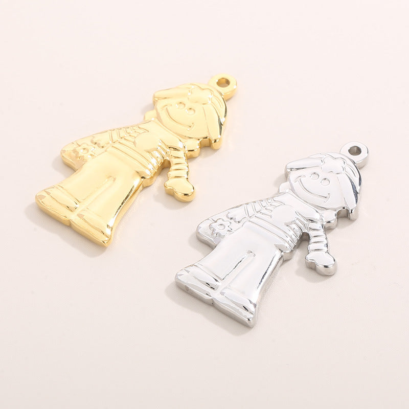 Hip-Hop Punk Stainless Steel Cartoon Character Pendant Jewelry Accessories
