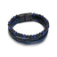 Hip-Hop Cross Alloy Men's Multi-Layer Leather Beaded Bracelet