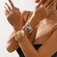 Hip-Hop Geometric Multi-Layer Twisted Wide Cuff Bracelet