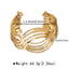 Hip-Hop Geometric Multi-Layer Twisted Wide Cuff Bracelet