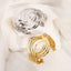 Hip-Hop Geometric Multi-Layer Twisted Wide Cuff Bracelet