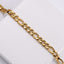 18K Gold Plated Stainless Steel Figaro Chain Bracelet for Men