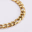 18K Gold Plated Stainless Steel Figaro Chain Bracelet for Men