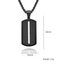 Hip-Hop Geometric Carbon Fiber Titanium Steel Men's Pendant Necklace