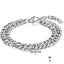 Hip-Hop Geometric Titanium Steel Double Layer Unisex Bracelets 2024