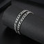 Hip-Hop Geometric Titanium Steel Double Layer Unisex Bracelets 2024