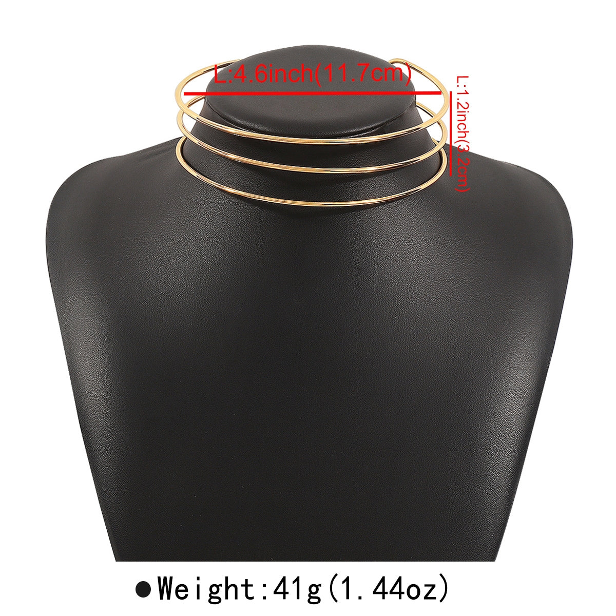 Hip-Hop Punk Geometric Metal Choker Necklace