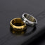 Hip-Hop Retro Color Block 18K Gold Plated Stainless Steel Men's Spinner Ring