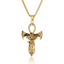 Hip-Hop Retro Horus Eye Ankh Cross Sword Pendant Necklace for Men