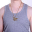 Hip-Hop Retro Eagle Stainless Steel Men's Pendant Necklace - Gold Plated Fashion Jewelry