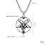 Hip-Hop Retro Pentagram Goat Titanium Steel Men's Pendant Necklace