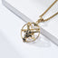 Hip-Hop Retro Pentagram Goat Titanium Steel Men's Pendant Necklace