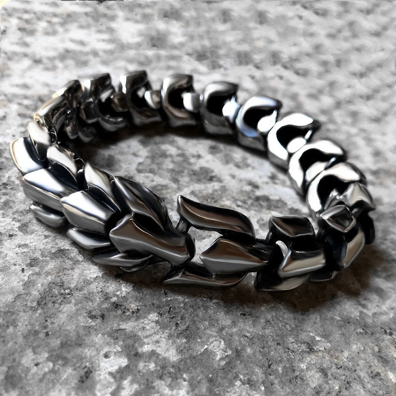 Hip-Hop Retro Nordic Viking Men's Alloy Keel Bracelet