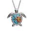 Hip-Hop Retro Tortoise Rhinestone Pendant Necklace