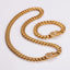 18K Gold Plated Stainless Steel Lion Pendant Cuban Chain Necklace and Bracelet Set