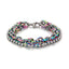 18K Gold Plated Stainless Steel Double Layer Chain Bracelet for Men and Women