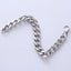 Men's Stainless Steel Chain Bracelet - Hip-Hop Style, Solid Color, Titanium Steel