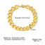 Hip-Hop Cuban Link Stainless Steel Men's Bracelet with Lobster Clasp - Multiple Widths Available
