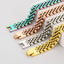 18K Gold Plated Stainless Steel Men's Adjustable Bracelet Watchband