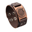 Hip-Hop Dragon PU Leather Men's Bangle and Pirate Retro Compass Wide Bracelet