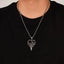Hip-Hop Vintage Human Heart Stainless Steel Pendant Necklace for Men