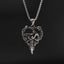 Hip-Hop Vintage Human Heart Stainless Steel Pendant Necklace for Men