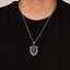Hip-Hop Vintage Lion Shield Stainless Steel Men's Pendant Necklace