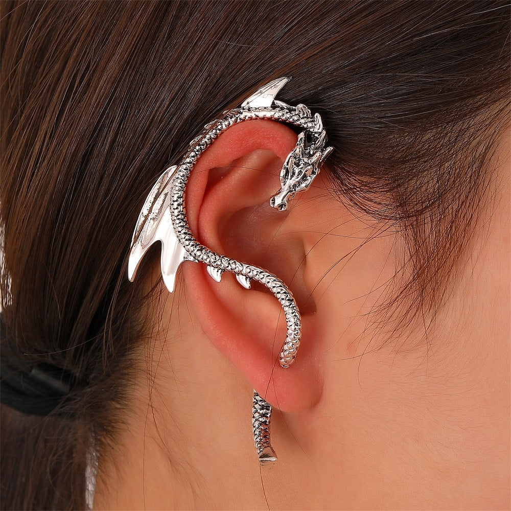 Hip-hop Dragon Alloy Women's Ear Clips 1 Piece