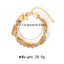 Hip-Hop Geometric Ferroalloy Twist Chain Bracelet - European American Retro Style