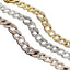 Hip-hop Geometric Alloy Rhinestone Cuban Chain Men's Bracelet