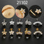 Hip-hop Geometric Flower Zircon Stainless Steel Lip and Ear Piercing Studs