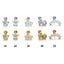Hip-hop Geometric Flower Zircon Stainless Steel Lip and Ear Piercing Studs